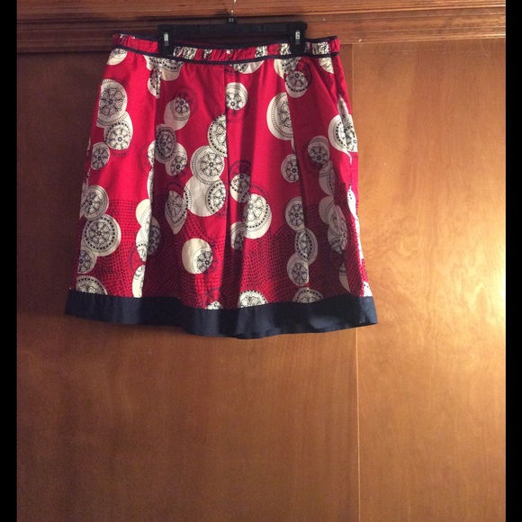 Red white blue Talbots skirt - Picture 1 of 2